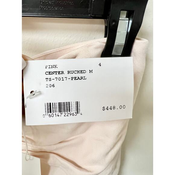 NWT The Sei Pull On High Waisted Center Ruched Mini Skirt Pastel Pink Women's 4 - Picture 6 of 6